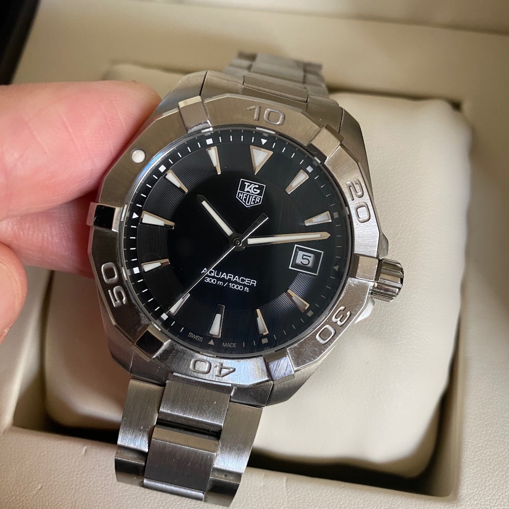Tag Heuer Aquaracer watch Black with original box